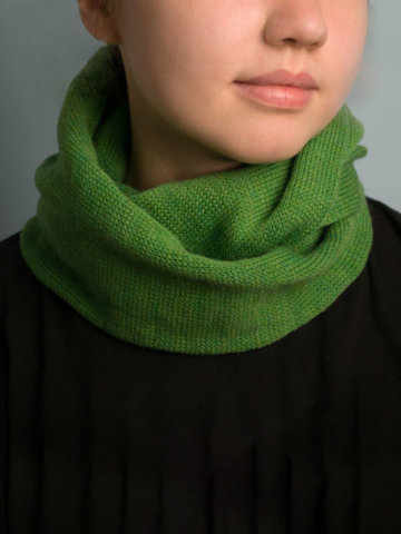 Миниатюра Снуд (шарф) детский "Аладдин", цвет зеленый