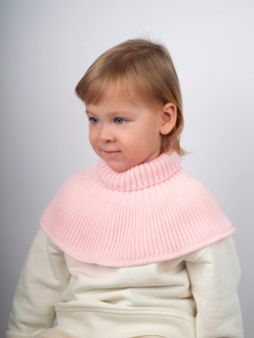 Миниатюра Манишка (шарф) "Детская-Д", цвет нежно-розовый